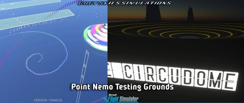Point Nemo Testing Grounds (endless runway, aircraft testing & aerobatics)