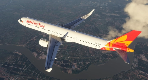 Sun PhuQuoc Airways VN-A285 | FlightSim Labs A321neo with Cabin
