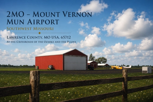 2MO – Mount Vernon Municipal Airport at the Crossroads of the Ozarks and the Plains