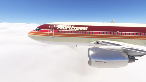 PMDG 737-700 w/ cabin People Express (N411PE)