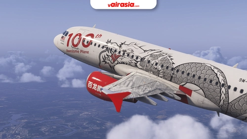 AirAsia "100th Awesome Plane" Livery | 9M-AQH | Fenix A320