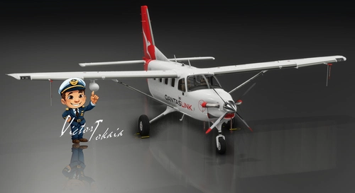 Daher Kodiak 100 | Qantas Link | Fictional