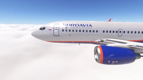 PMDG 737-700 w/ cabin Nordavia (VP-BZZ)