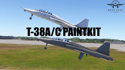 Aero Dynamics T38A/C 2D/3D Paintkit for blender