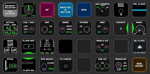 FSR Phenom 300 StreamDeck XL and PLUS profiles, incl. AAO Scripts