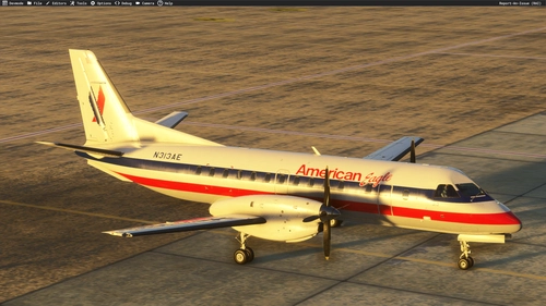 American Eagle N313AE livery Microsoft Saab 340B MSFS2024
