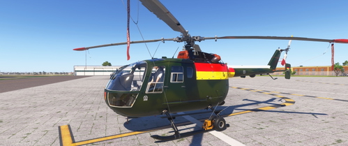 Miltech Bo105 - German Airforce 8798 Fly-out