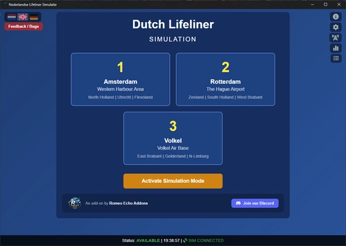 Dutch Lifeliner Simulation