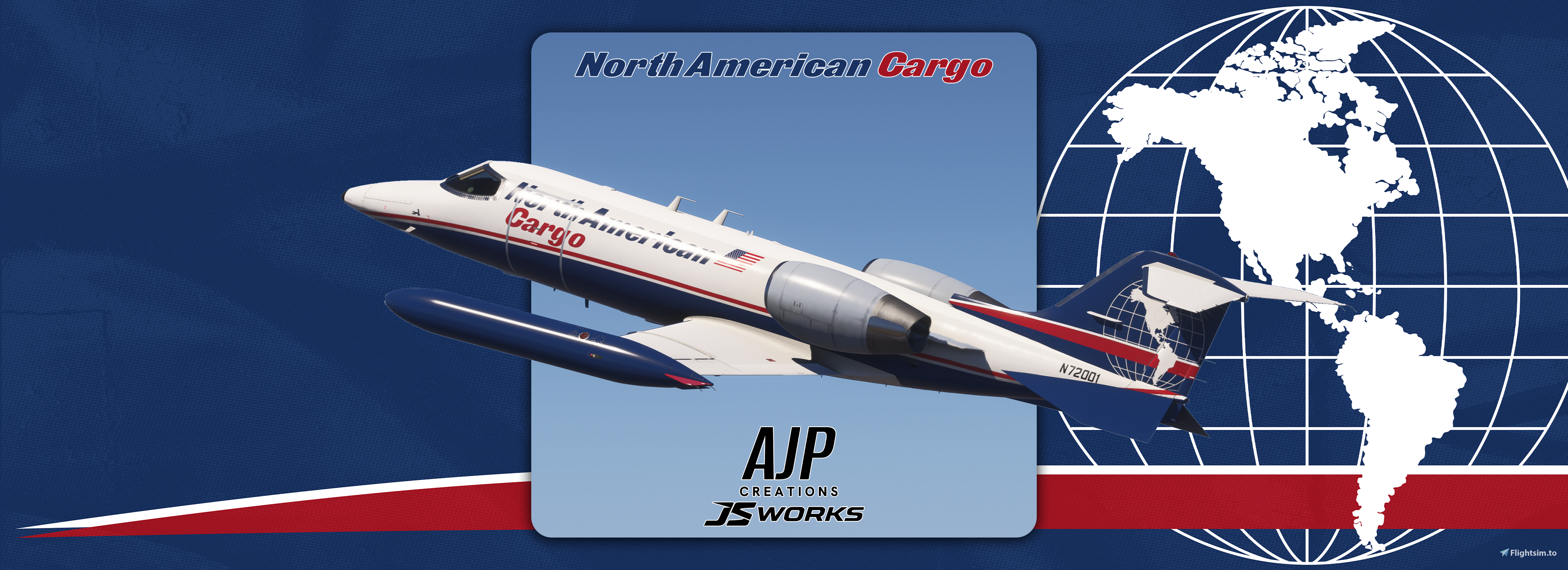 North American Cargo - N72001 - FSW Learjet 35A Cargo - Aircraft
