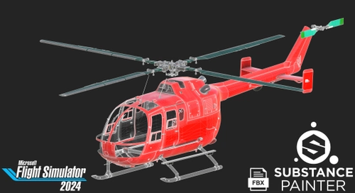 Official MBB Bo105 Paint Kit