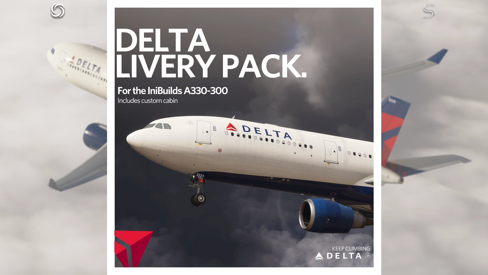 Delta Air Lines Livery Pack w/ Cabin | iniBuilds A330-300 - Image 1