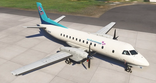 Air Rarotonga E5-SMW SAAB 340B+ Livery For MSFS 2024