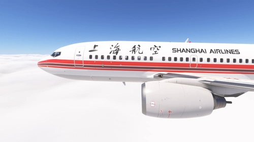 PMDG 737-700 w/ cabin Shanghai Airlines (B-2997)