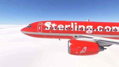 PMDG 737-700 w/ cabin Sterling Airlines (OY-MRE)
