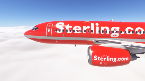 PMDG 737-700 w/ cabin Sterling Airlines (OY-MRI)