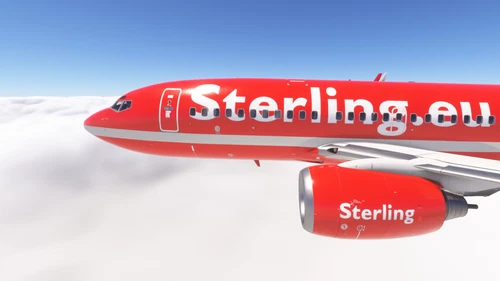 PMDG 737-700 w/ cabin Sterling Airlines (OY-MRO)