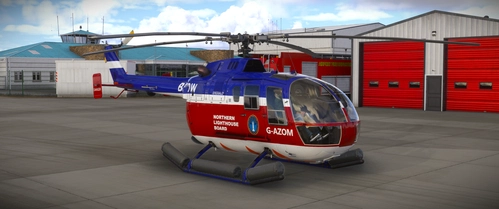 Miltech Bo105 - Bristow NLB G-AZOM