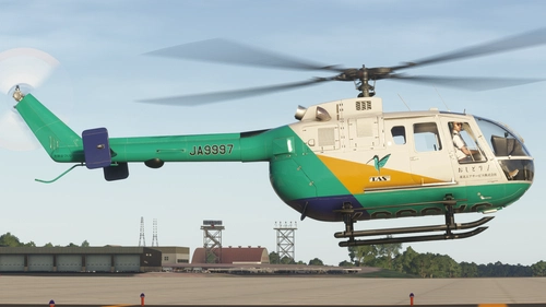 [8K] Miltech MBB Bo105 Tohoku Air Service(TAS) JA9997 "Oshidori 1"