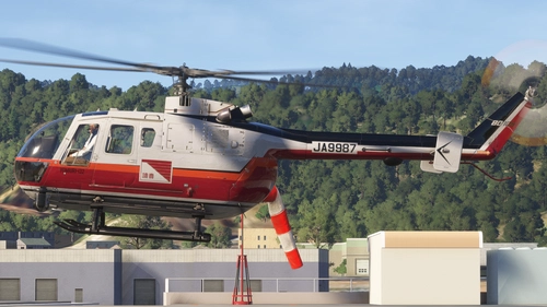 [8K] Miltech MBB Bo105 Yomiuri Shinbun JA9987 "YOMIURI-132"
