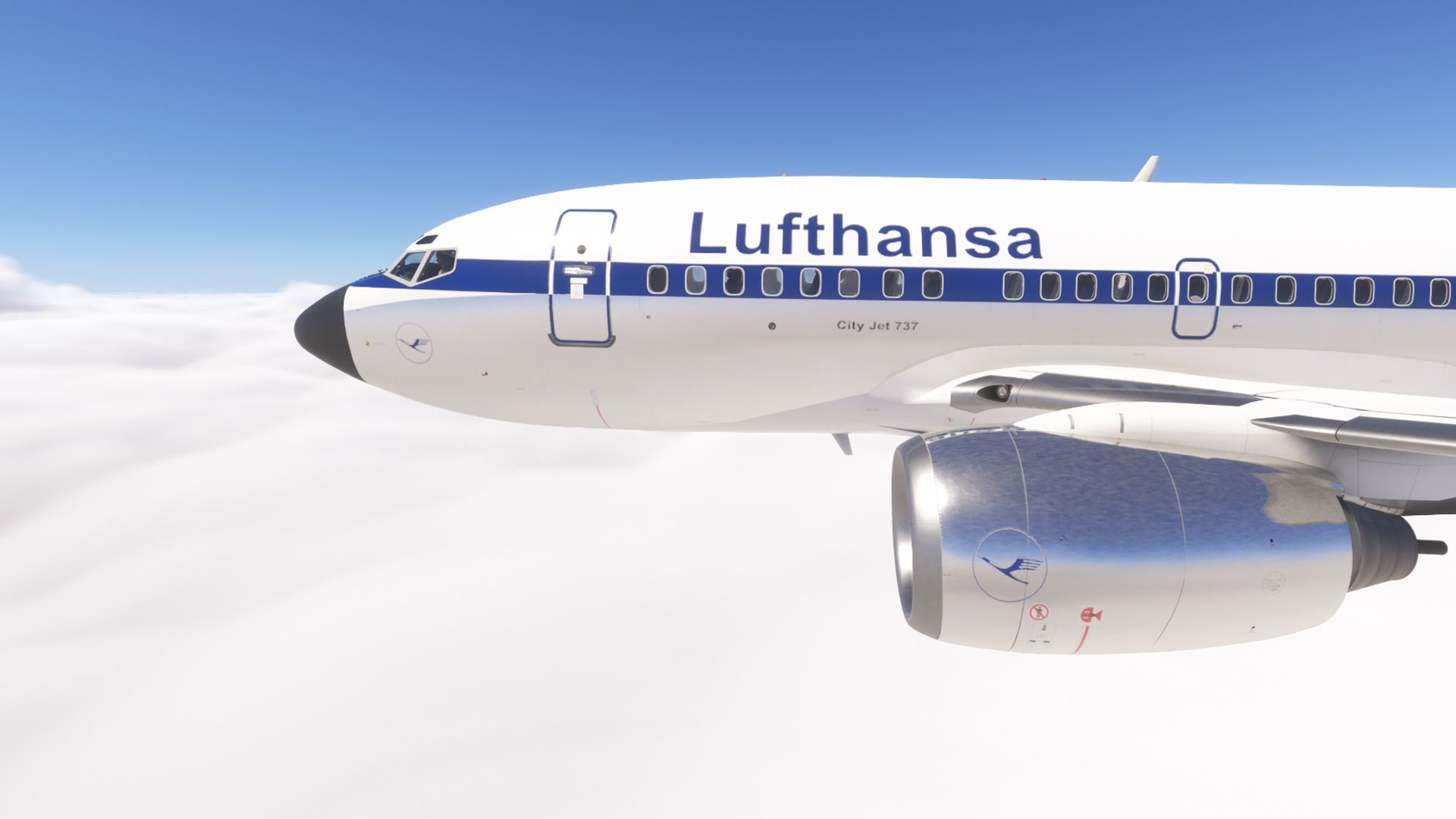 PMDG 737-600 w/ cabin Lufthansa Vintage (D-ABCE) - Image 1