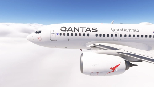 PMDG 737-600 w/ cabin Qantas (VH-VYE)