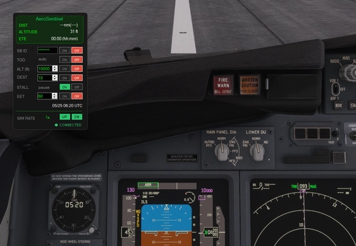 AeroSentinel - (FLOW PRO Widget)Automatically pauses at TOD, the specified altitude and distance.