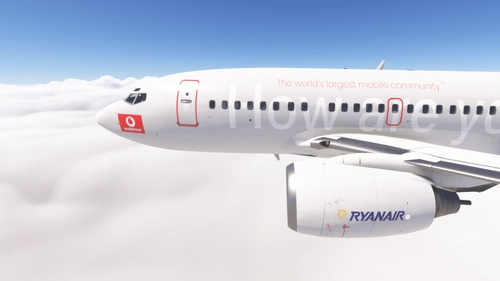 PMDG 737-600 w/ cabin Ryanair - Vodafone (EI-CNT)