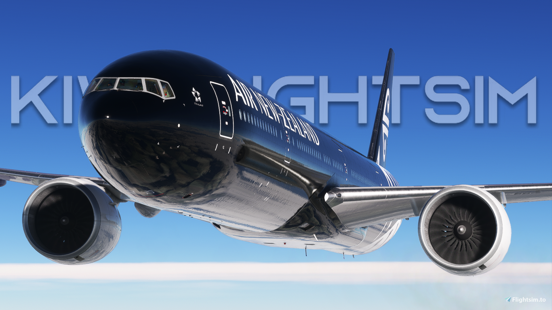 Air New Zealand ZK-OKQ (All Black) | PMDG Boeing 777-300ER [8K] - Image 1