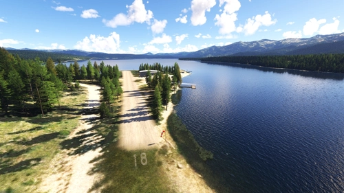 KLPF – AeroCraft’s Lake Park Field STOL landing strip, Deadwood Reservoir, Idaho (fictional)