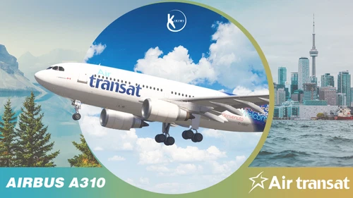 iniBuilds Airbus A310-300 Air Transat Welcome Livery C-GSAT