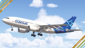 iniBuilds Airbus A310-300 Air Transat Welcome Livery C-GSAT thumbnail 2