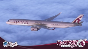 Qatar Airways Livery w/ Cabin Pack [A350-1000] thumbnail 2