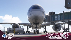 Qatar Airways Livery w/ Cabin Pack [A350-1000] thumbnail 3