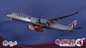 Qatar Airways Livery w/ Cabin Pack [A350-1000] thumbnail 5
