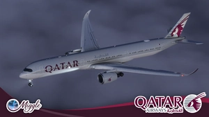 Qatar Airways Livery w/ Cabin Pack [A350-1000] thumbnail 9