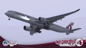 Qatar Airways Livery w/ Cabin Pack [A350-1000] thumbnail 4