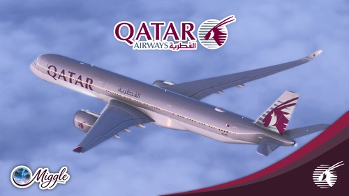Qatar Airways Livery w/ Cabin Pack [A350-1000]