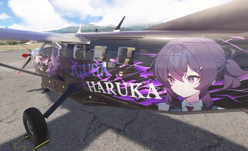 SWS Kodiak 100 MSFS2024 Blue Archive Haruka livery