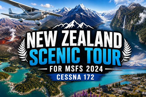 New Zealand Scenic Tour for MSFS 2024 Flight Plan