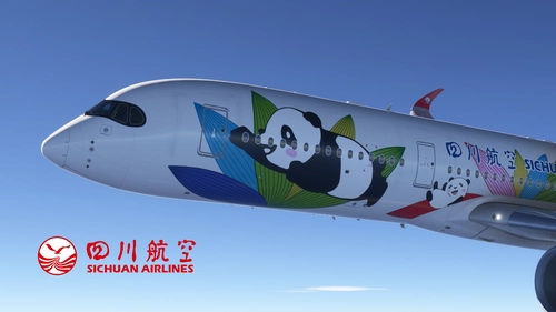 SICHUAN AIRLINES | iniBuilds A350-900 B-32AG [8K/4K]