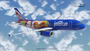 Jetblue 'Quisqueya la Bluebella' N599JB w/cabin | Fenix A320 thumbnail 3