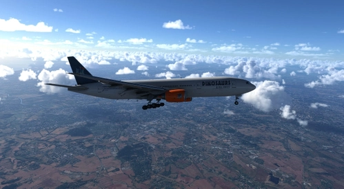 Boeing B777-200ER RR Dinosaurs Airlines | 4K