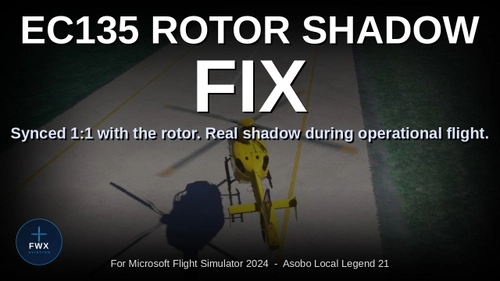 EC135 Rotor Shadow for MSFS24 Asobo Local Legend 21 from FWX