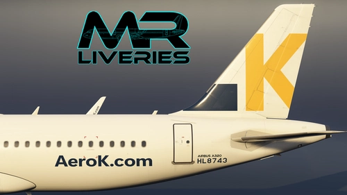 Fenix | Airbus A320 | Aero K | HL8743 HL8744 8K (With cabin)