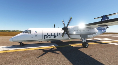 VirtualCol Dash8-300 Porter Airlines 150 years of Canada's Independence