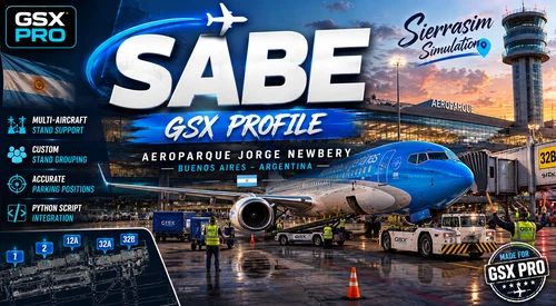 GSX profile for SABE (Aeroparque Jorge Newbery) by Sierrasim Simulation