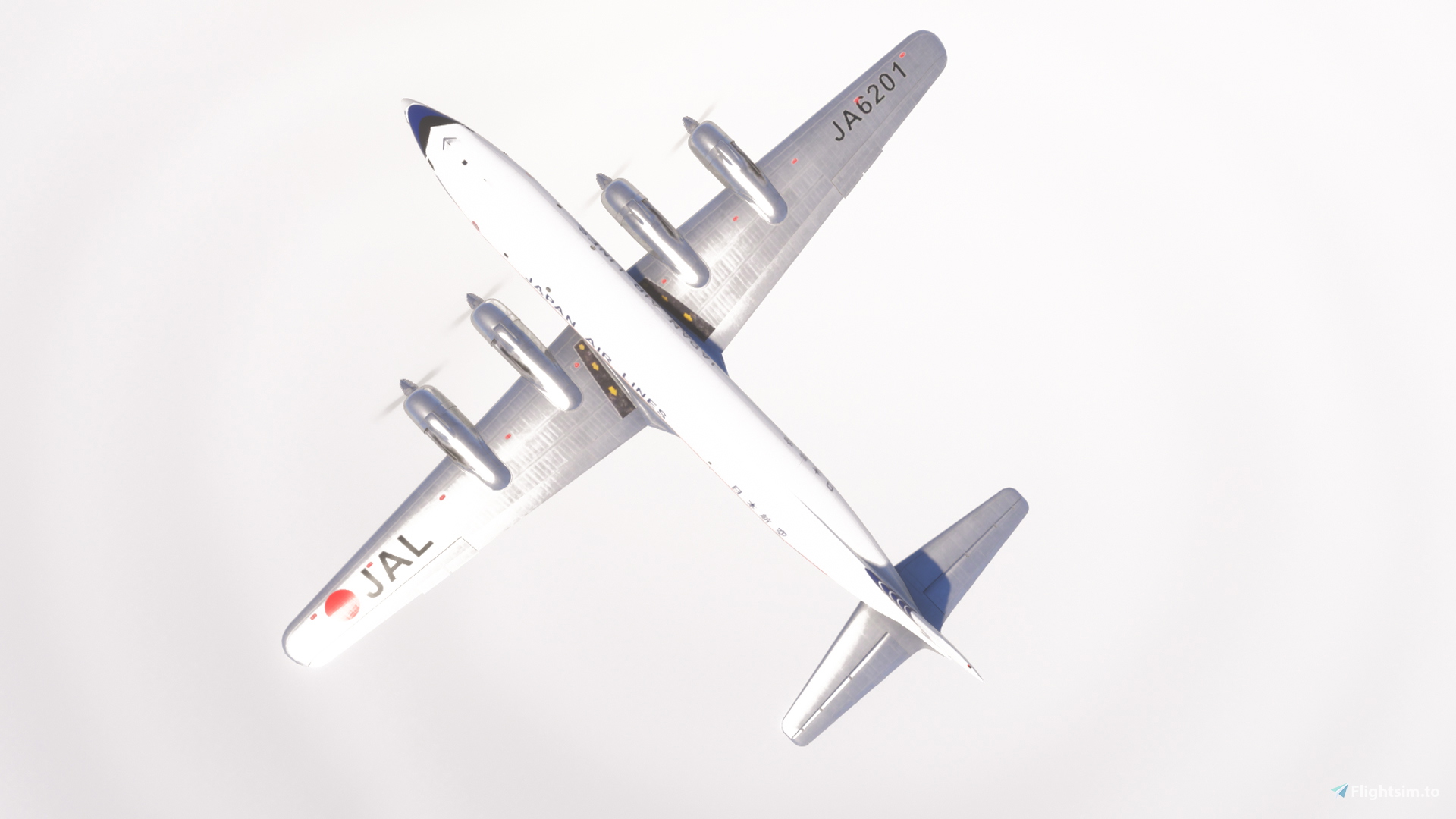 PMDG DC-6 Japan Air Lines (JA6201) - Aircraft Liveries for MSFS