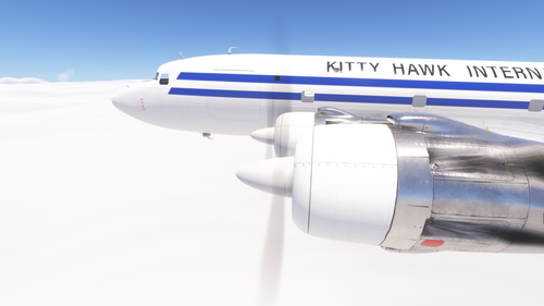 PMDG DC-6 Kitty Hawk International (N102CK)