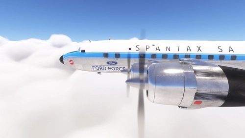 PMDG DC-6 Spantax Ford Force (EC-BKK)