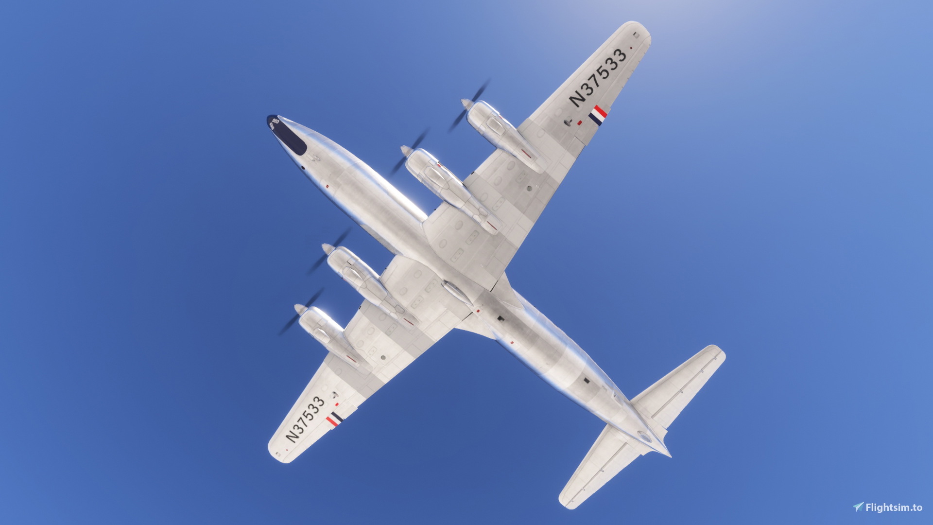 世界のエアライン６ PMDG DC-6 United Air Lines (N37533) - Aircraft Liveries for MSFS